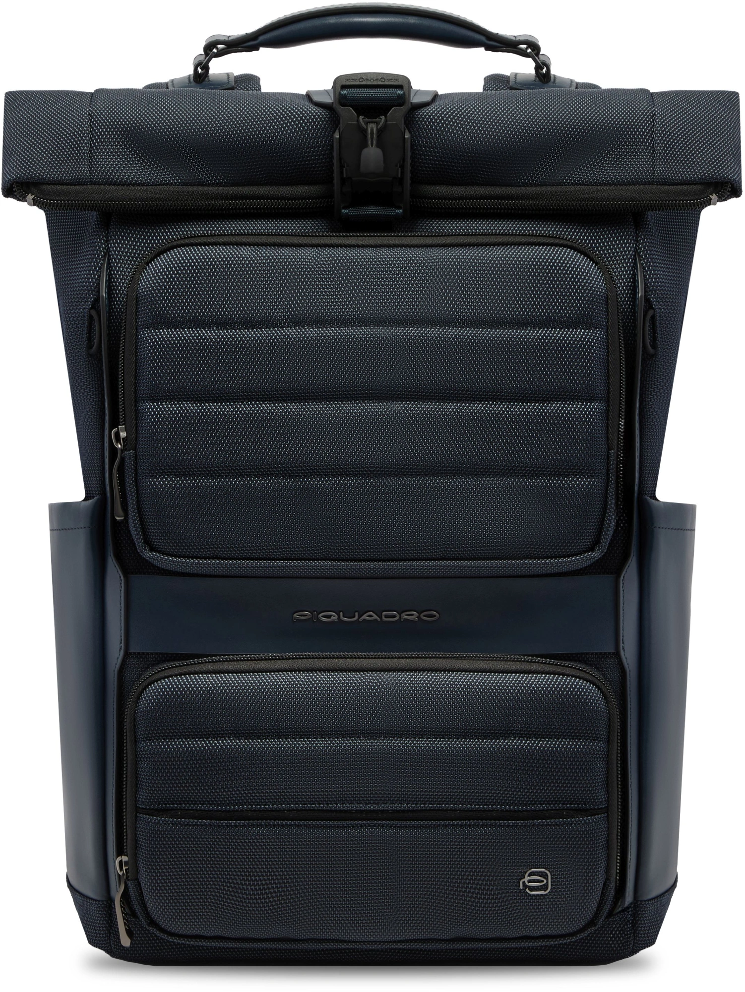 Рюкзак мужской Piquadro Oberon CA7280W150/BLU роллтоп синий нейлон/натур.кожа