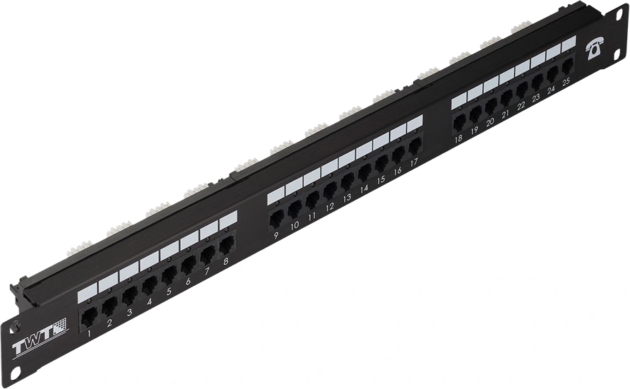 Патч-панель Lanmaster TWT-PPI25TEL11 19" 1U 25xRJ-11 кат.3