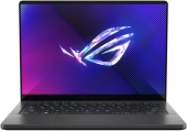 Ноутбук Asus ROG Zephyrus G14 GA403UV-QS096 Ryzen 9 8945HS 16Gb SSD512Gb NVIDIA GeForce RTX4060 8Gb 14" OLED 3K (2880x1800) noOS grey WiFi BT Cam (90NR0I01-M005B0)