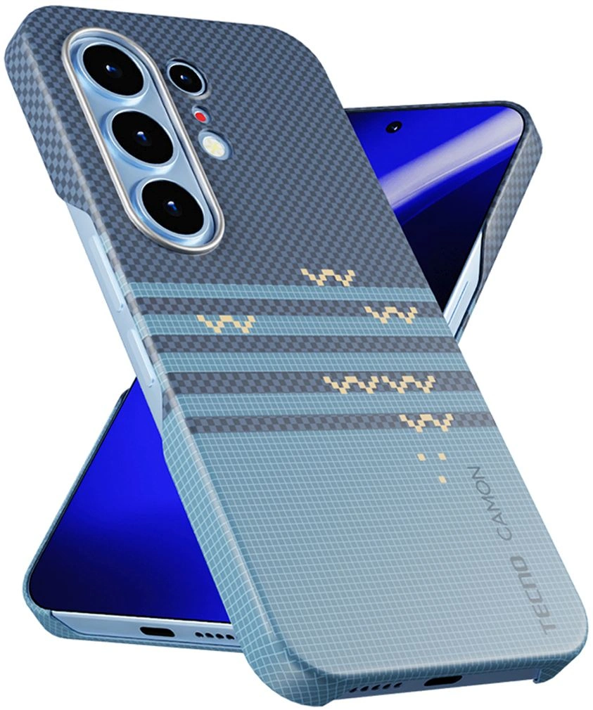 Чехол (клип-кейс) KRUTOFF для Tecno Camon 50 Ultra черный/зеленый (1071710)