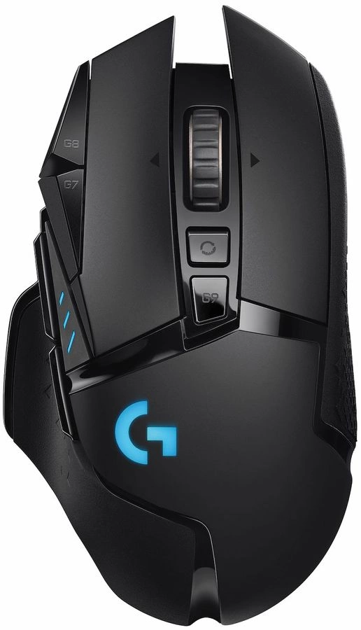 Мышь Logitech G502 Lightspeed черный оптическая 25600dpi беспров. USB 9but (910-005567)