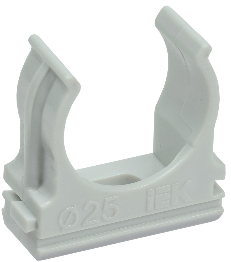 Держатель IEK CTA10D-CF25-K41-100 25мм полистирол серый