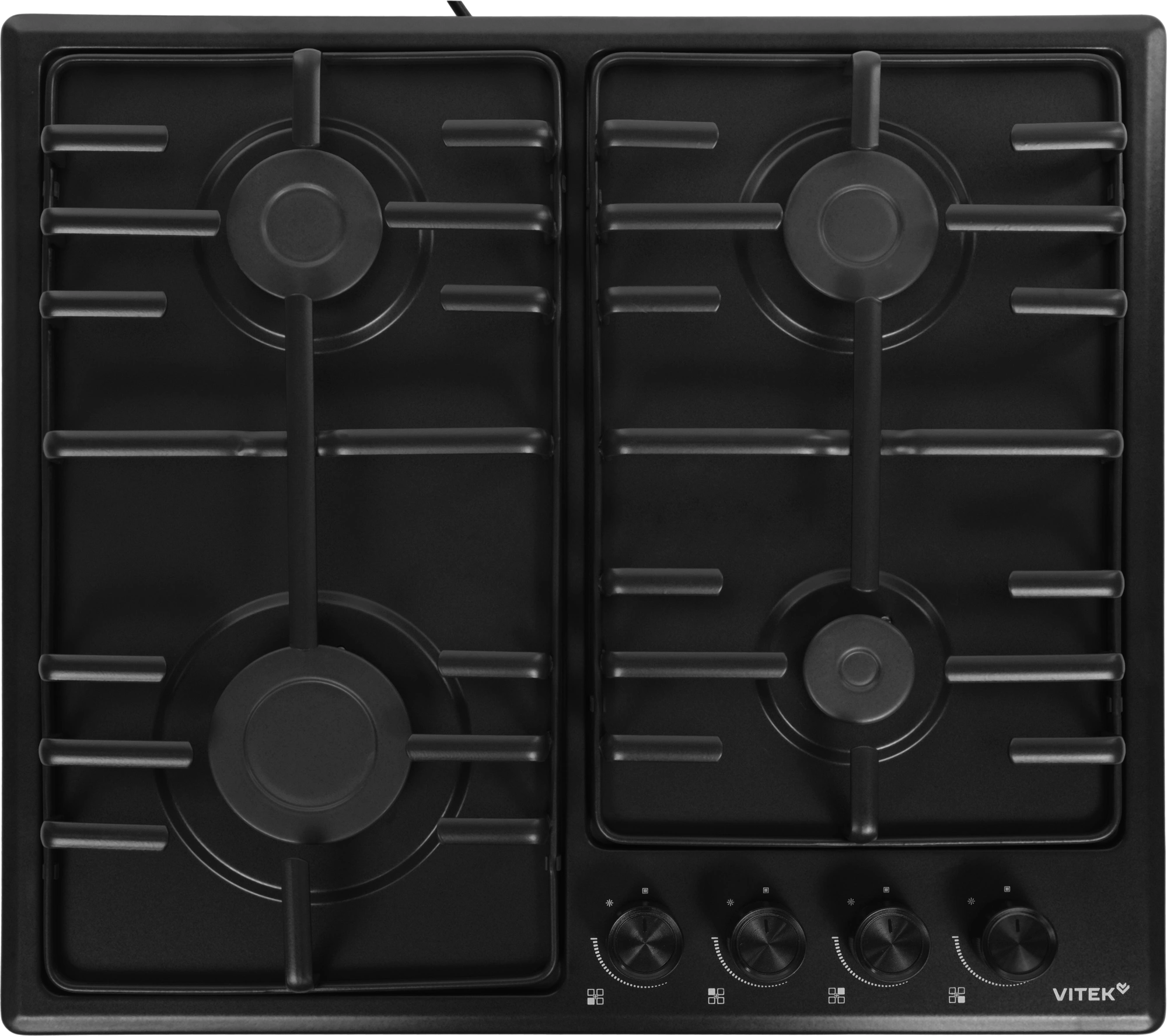 Газовая варочная поверхность Vitek VGH 6410 MBK черный