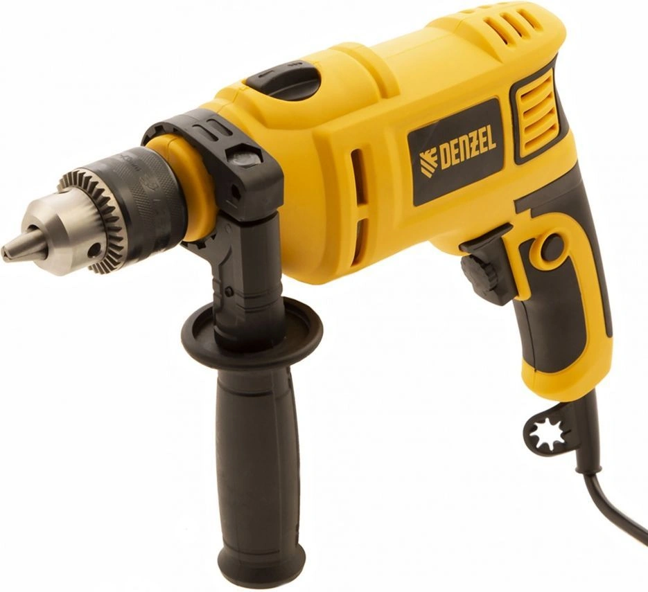 Дрель ударная Denzel ID-750 750Вт ключевой реверс (кейс в комплекте) (26307)