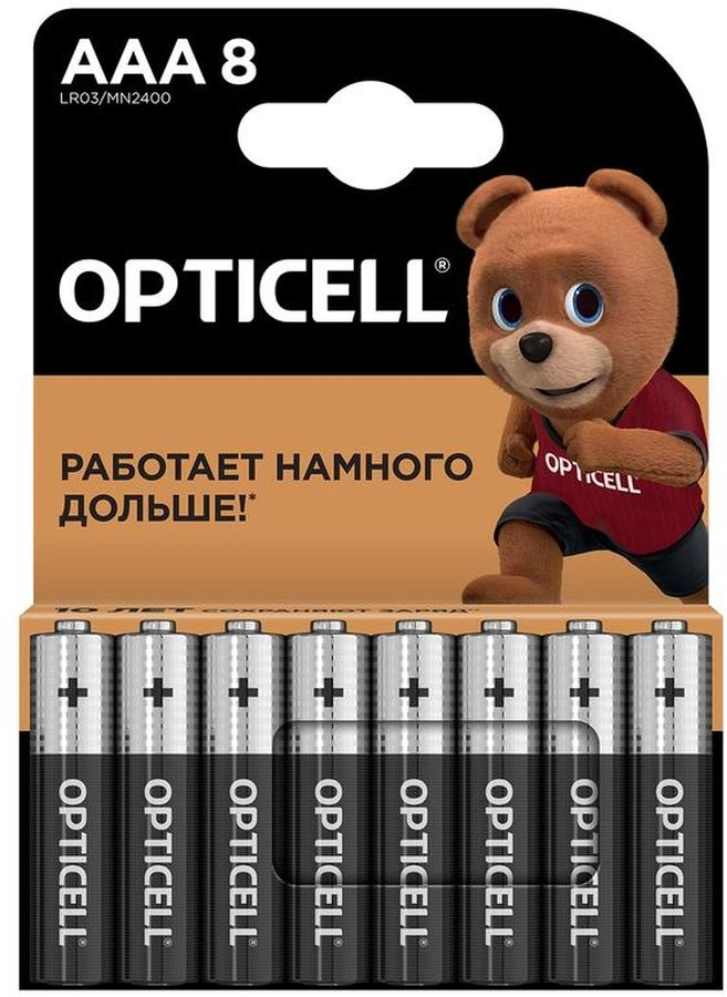 Батарея Opticell Basic LR03 AAA (8шт) блистер