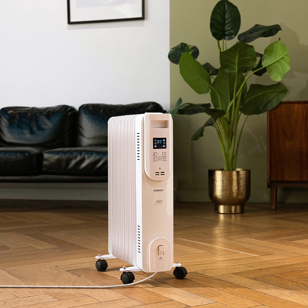 Радиатор масляный Timberk Home Intellect T-OR1507-F10E-WF 1500Вт белый
