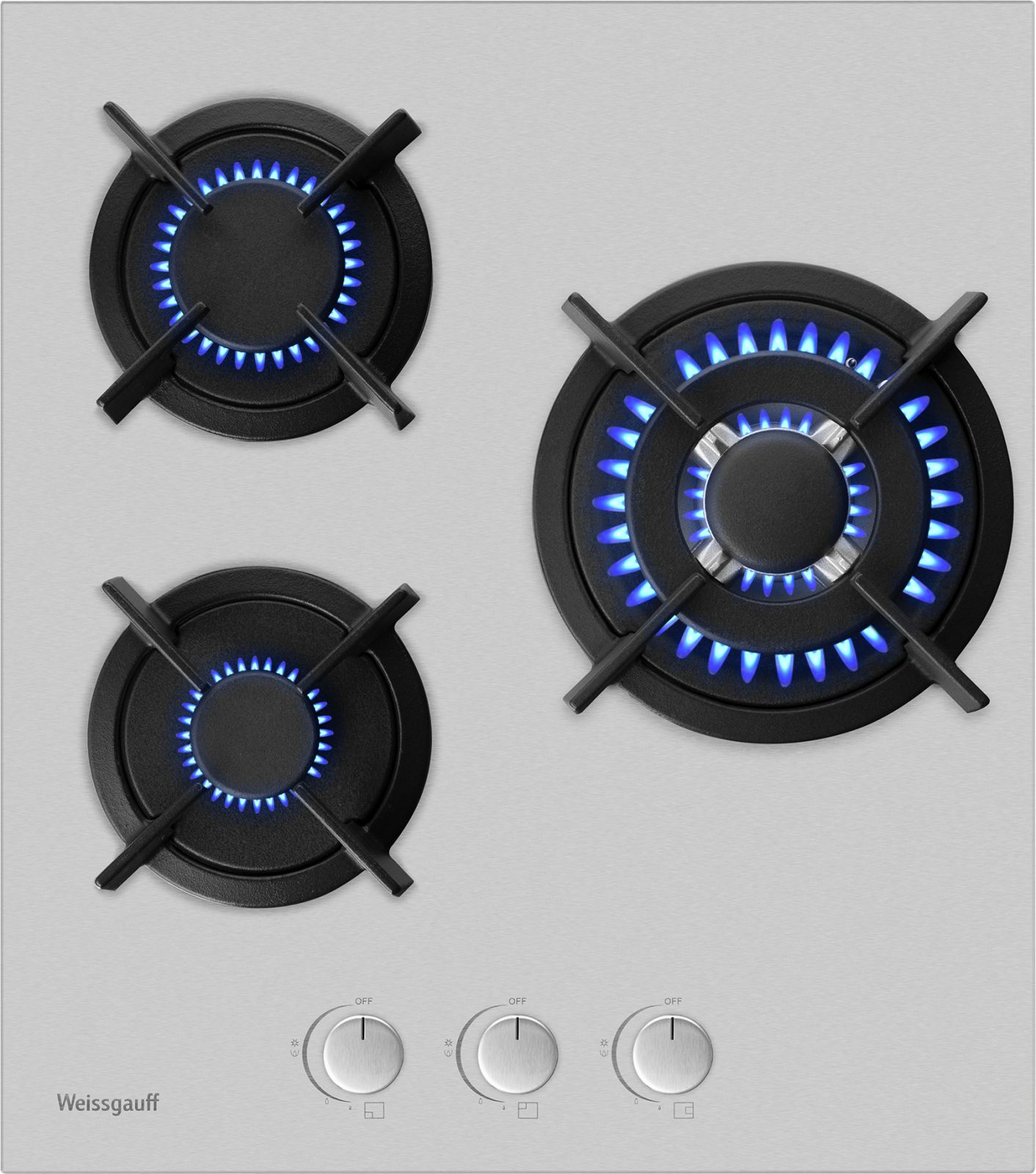 Газовая варочная поверхность Weissgauff HGG 431 XR нержавеющая сталь