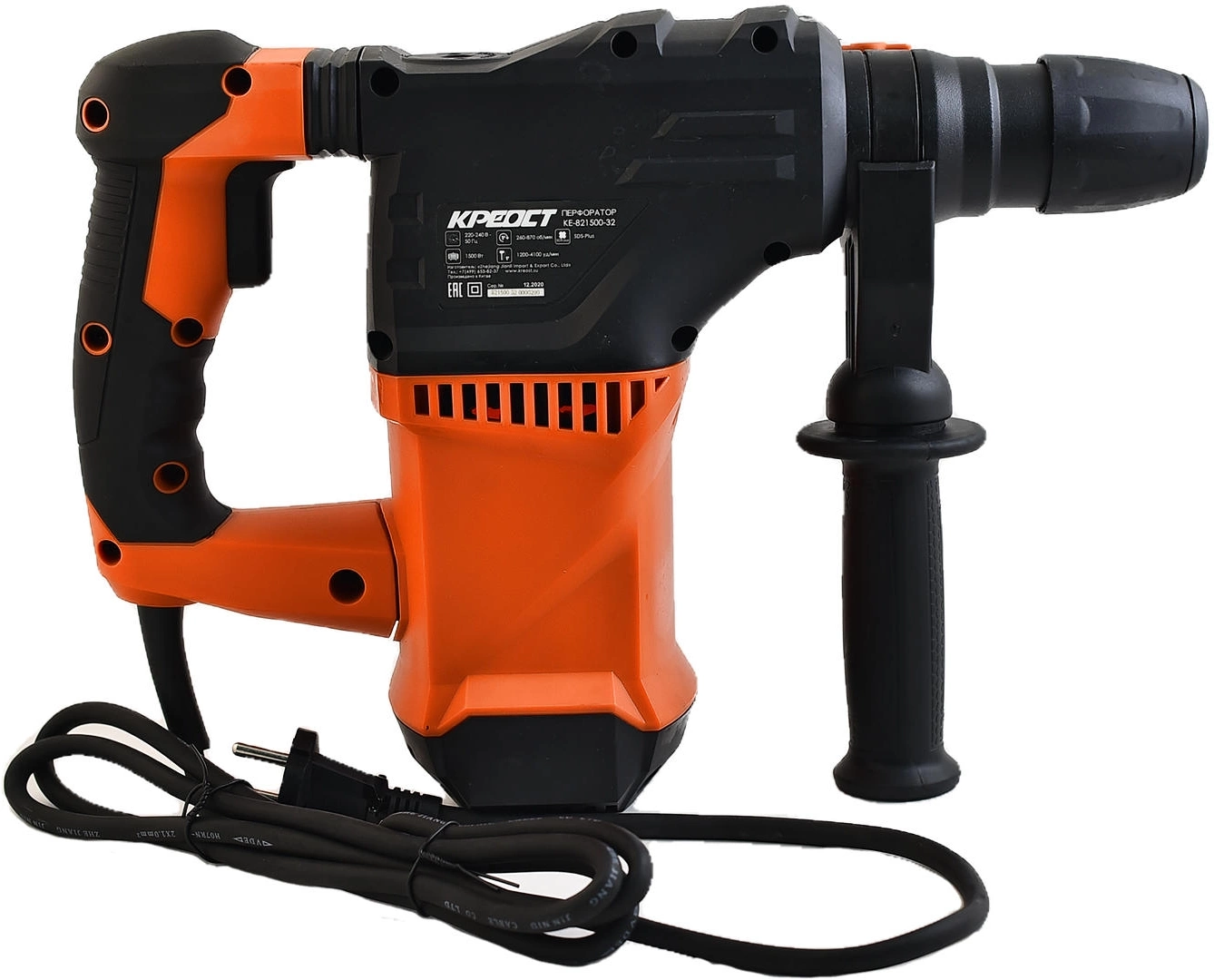 Перфоратор Креост KE-821500-32 патрон:SDS-plus уд.:4.5Дж 1500Вт (кейс в комплекте)