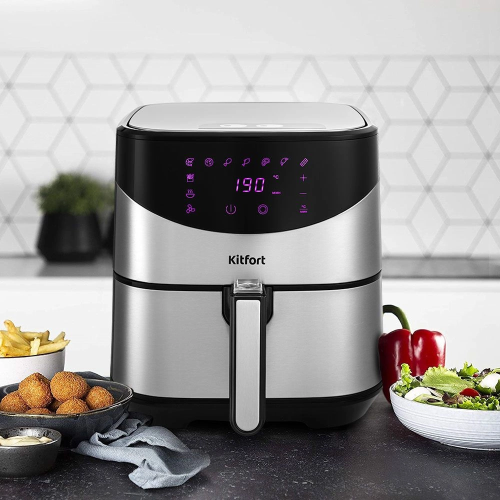 Аэрогриль Kitfort КТ-2231 5л 1700Вт серебристый