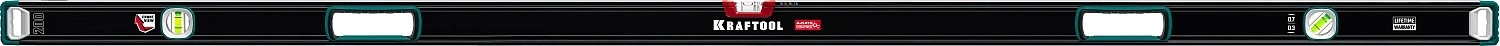 Уровень Kraftool 34986-200 пузырьковый 3глаз. черный/зеленый