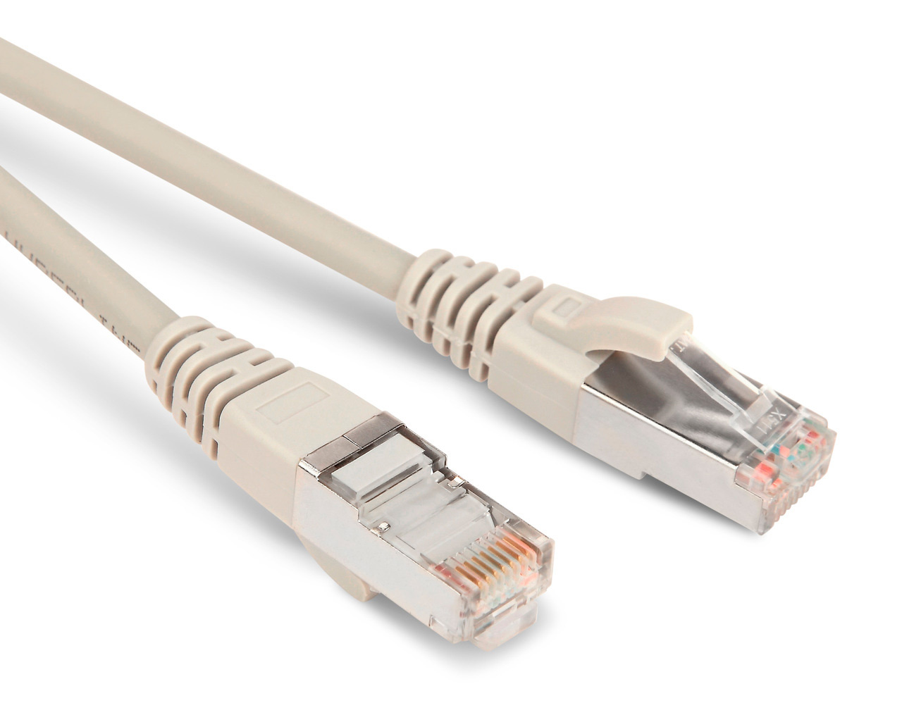 Патч-корд Hyperline PC-LPM-STP-RJ45-RJ45-C5E-2M-LSZH-GY FTP RJ-45 вил.-вилка RJ-45 кат.5E 2м серый LSZH 26AWG