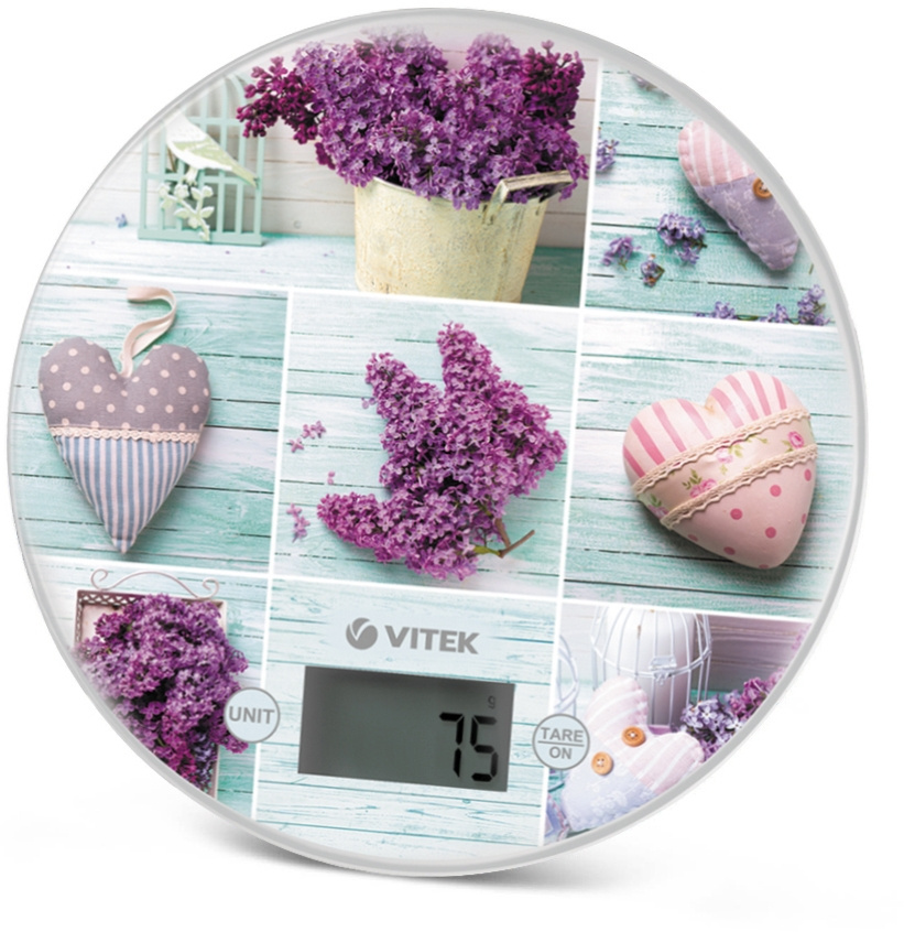 Весы кухонные электронные Vitek VT-2426 макс.вес:5кг сиреневый