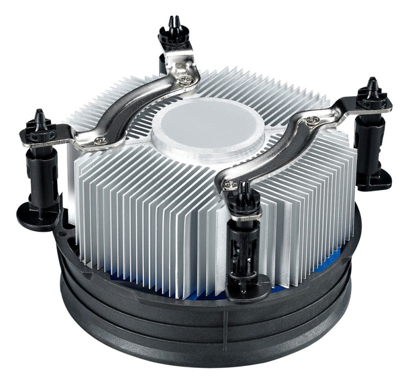 Устройство охлаждения(кулер) Deepcool Theta 21 PWM Soc-1151/1200 черный/синий 4-pin 18-33dB Al 95W 370gr Ret (DP-ICAP-T21P)