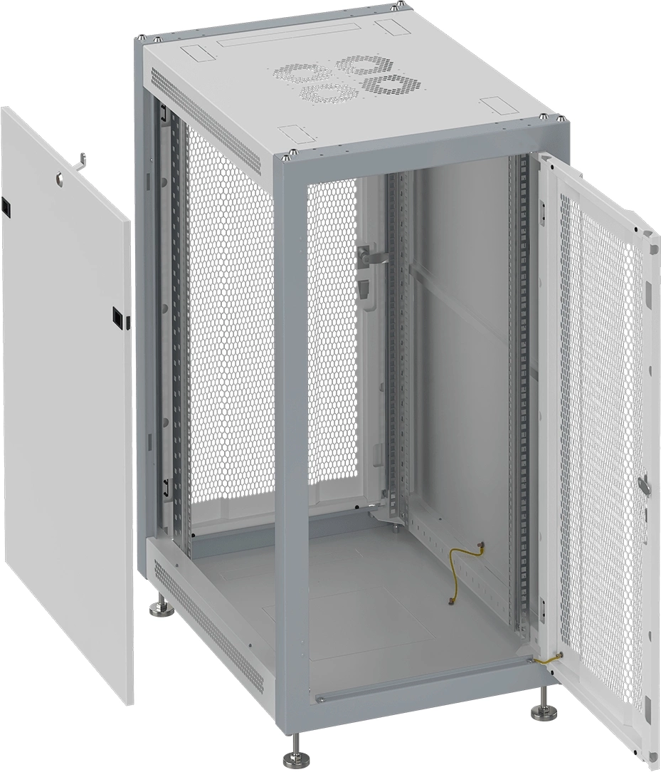 Шкаф коммутационный Sysmatrix (SL 6615.733) напольный 15U 600x600мм пер.дв.перфор. задн.дв.перфор. 800кг серый 450мм 37кг 800мм IP20 металл