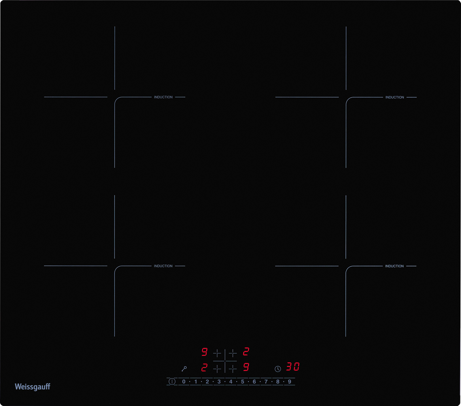 Индукционная варочная поверхность Weissgauff HI 632 BSC черный