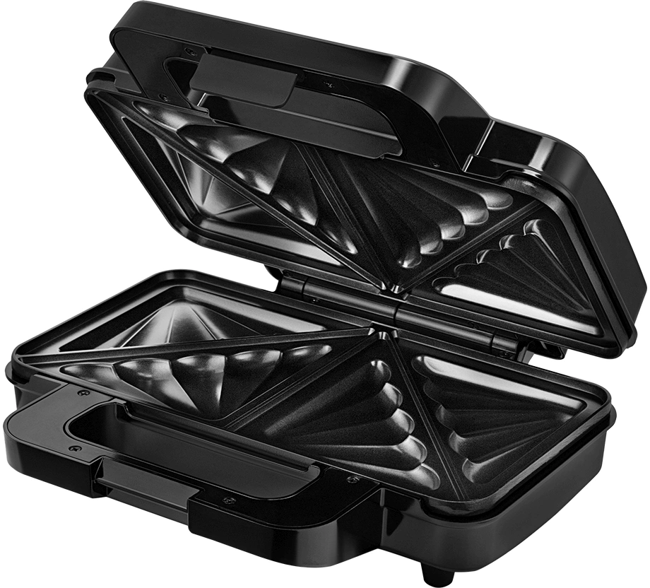 Сэндвичница Kitfort КТ-4623 1000Вт черный/серебристый