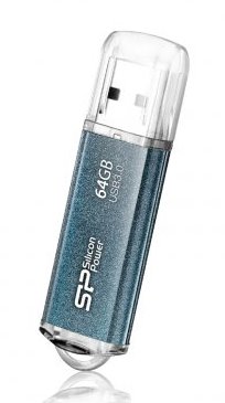 Флеш Диск Silicon Power 64GB Marvel M01 SP064GBUF3M01V1B USB3.0 синий