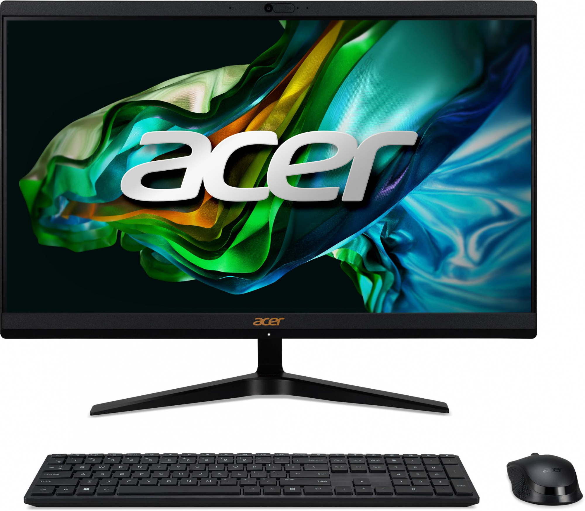 Моноблок Acer Aspire C22-1800 21.5" Full HD i5 1335U (1.3) 8Gb SSD256Gb Iris Xe CR Eshell GbitEth WiFi BT 65W клавиатура мышь Cam черный 1920x1080