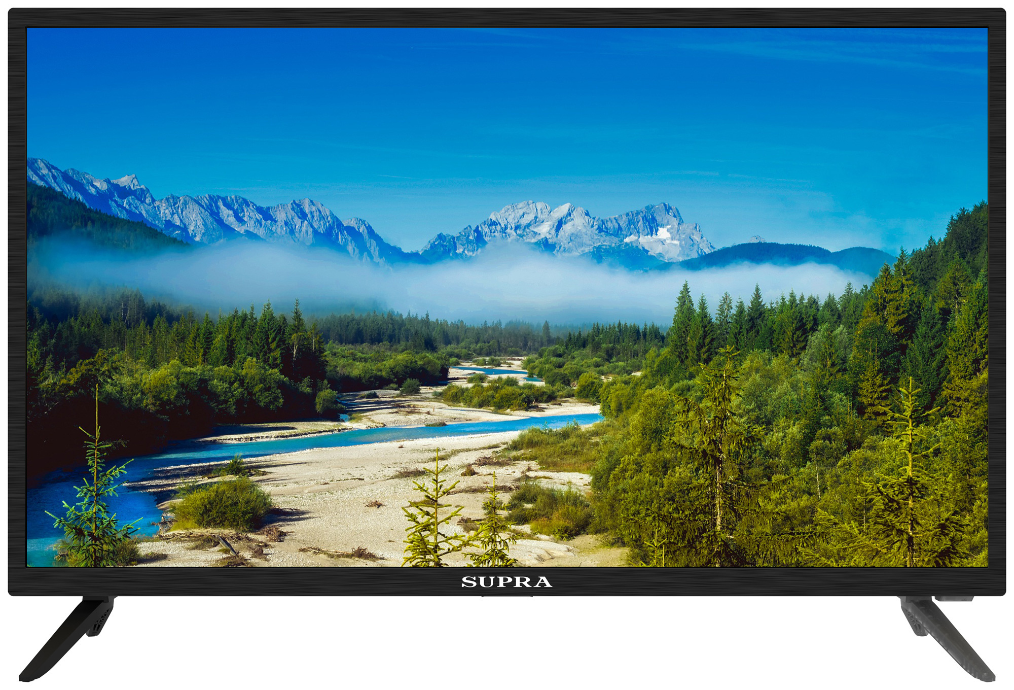 Телевизор LED Supra 32" STV-LC32ST0045W черный HD 50Hz DVB-T DVB-T2 DVB-C WiFi Smart TV (RUS)