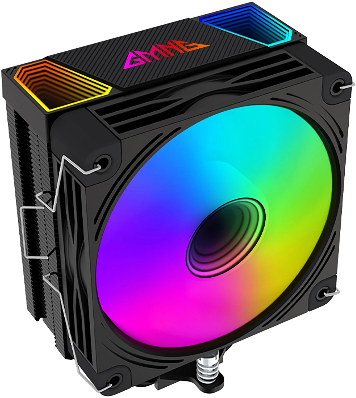 Устройство охлаждения(кулер) GMNG GG-CPC220-ARGB2 ARGB Soc-AM5/AM4/1200/1700/1851 черный 4-pin 14-26dB Al+Cu LCD 220W 550gr Ret (GG-CPC220-ARGB2-BK)