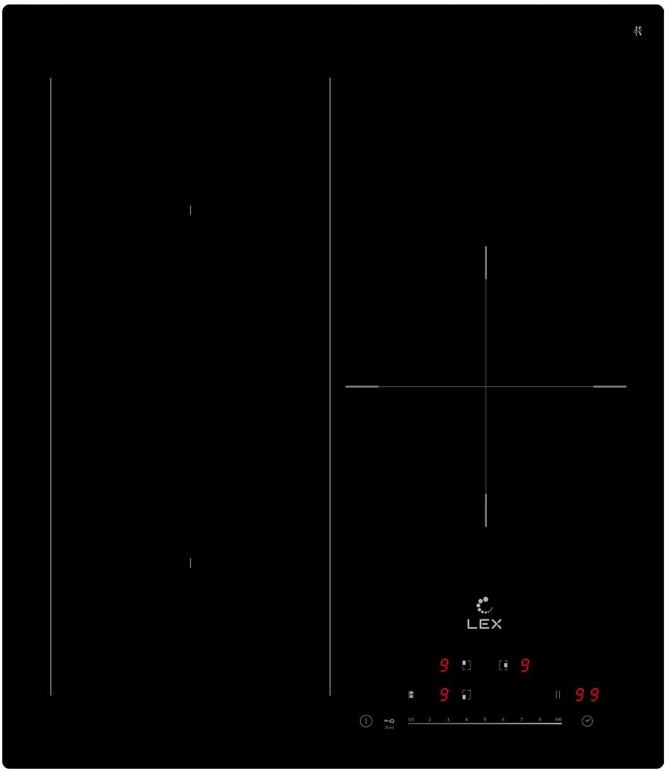 Индукционная варочная поверхность Lex EVI 431A BL черный