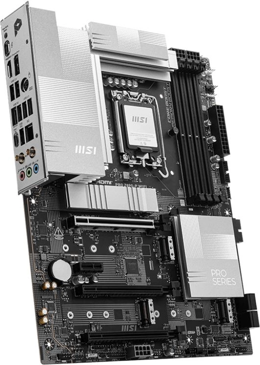 Материнская плата MSI PRO Z890-P WIFI Soc-1851 Intel Z890 ATX AC`97 8ch(7.1) 5Gigabit RAID+HDMI+DP
