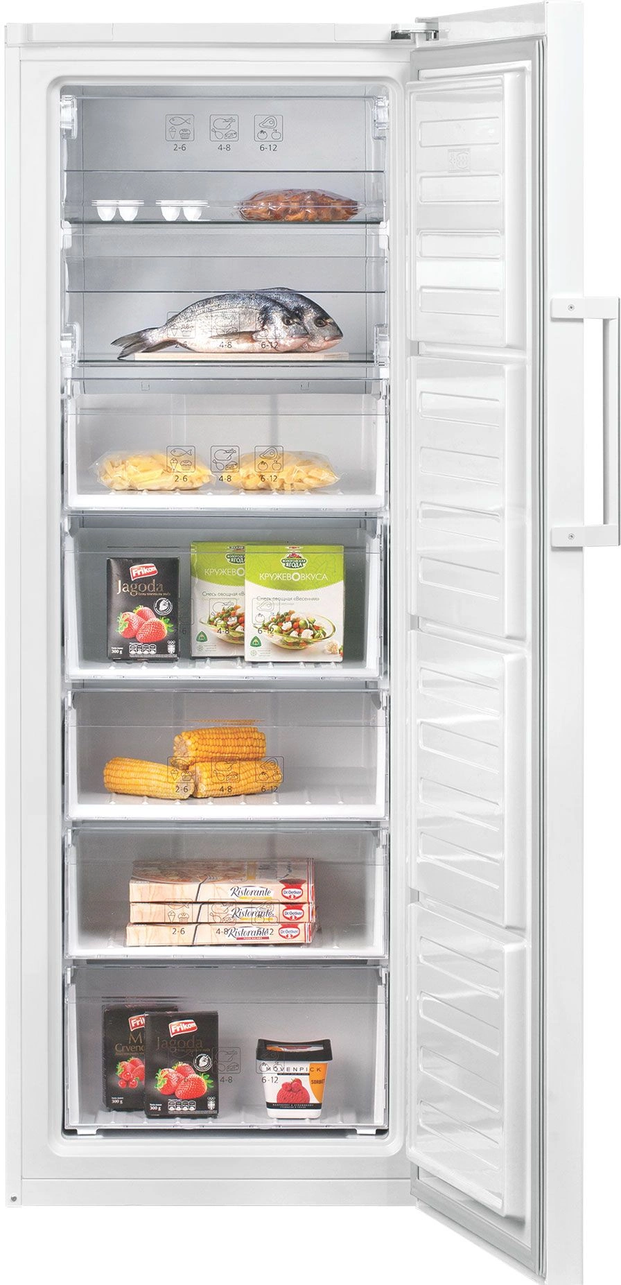 Морозильная камера Beko FSKDN6266T21W белый