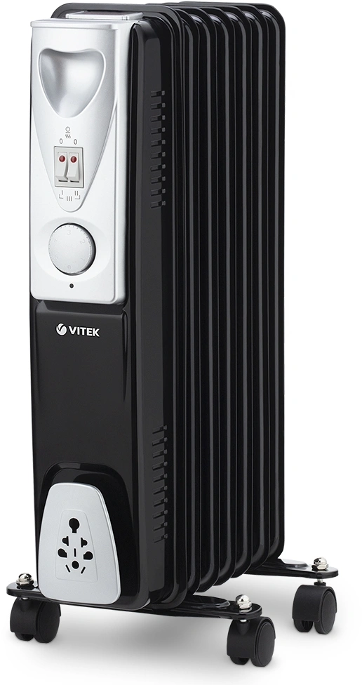 Радиатор масляный Vitek VT-1717 1500Вт черный