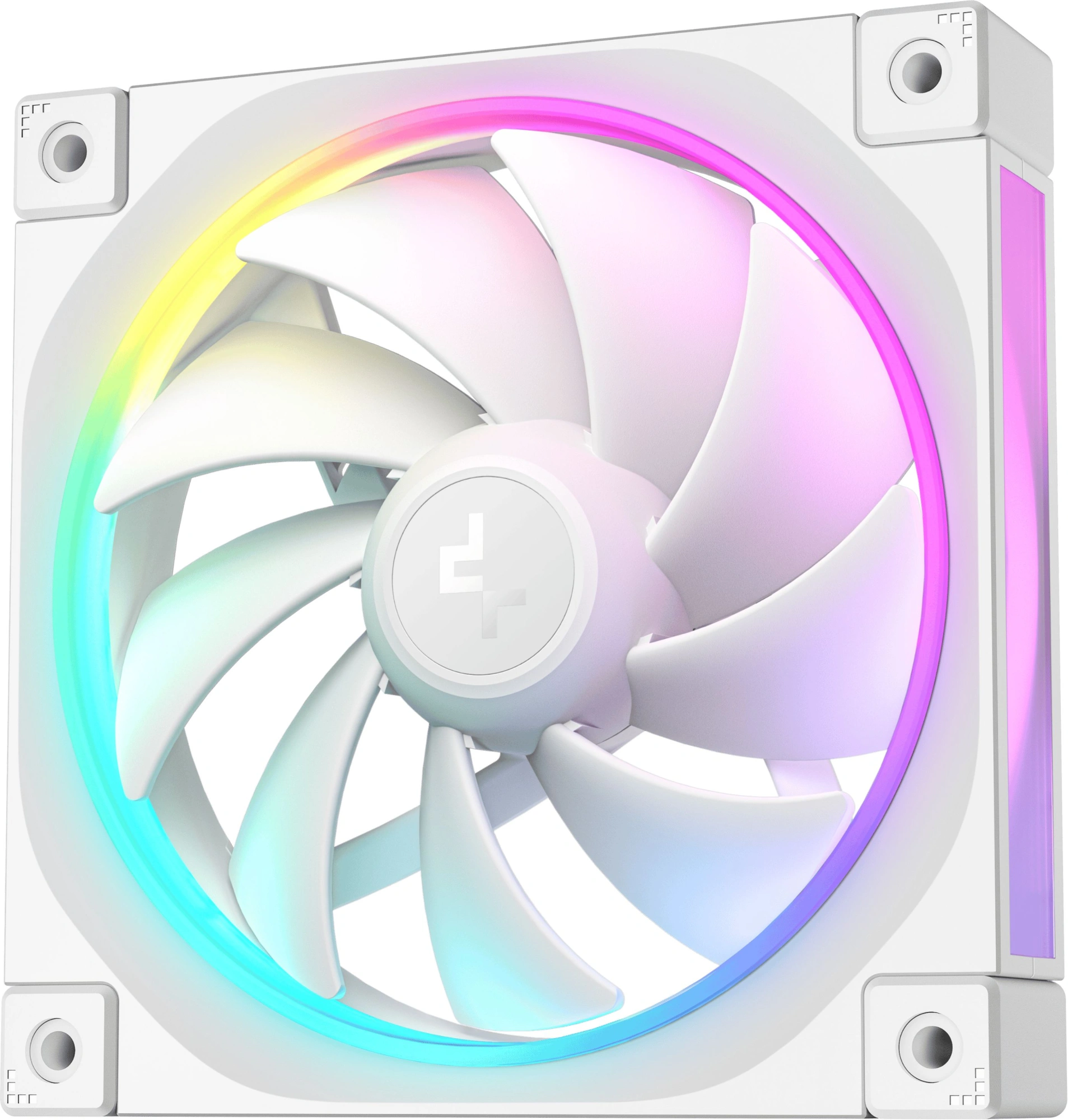 Вентилятор для корпуса Deepcool FL12 Wh ARGB 120х120x25 белый 4-pin 32дБ (R-FL12-WHAPN1-G) Ret