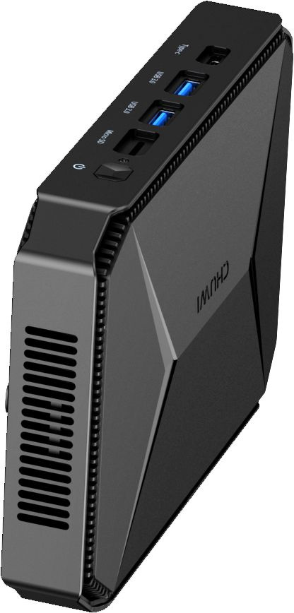 Неттоп Chuwi HeroBox N-series N100 (0.8) 8Gb SSD256Gb UHDG CR Windows 11 Professional GbitEth WiFi BT черный