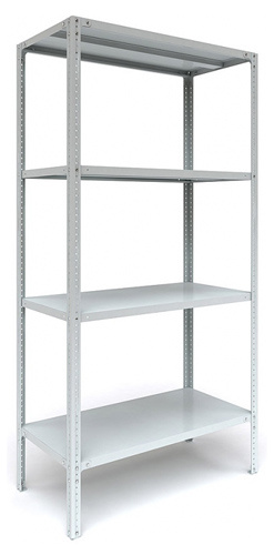 Стеллаж Практик MS пол.:4 единая 1850x1000x400мм серый (S24199154402)