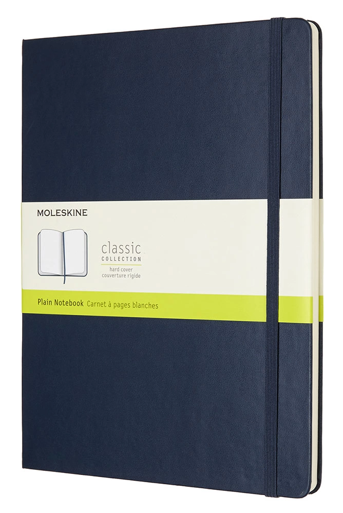 Блокнот Moleskine CLASSIC QP092B20 XLarge 190х250мм 192стр. нелинованный твердая обложка синий
