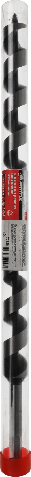 Сверло Matrix 70128 по дереву Д=25мм Дл=460мм (1пред.) для дрелей