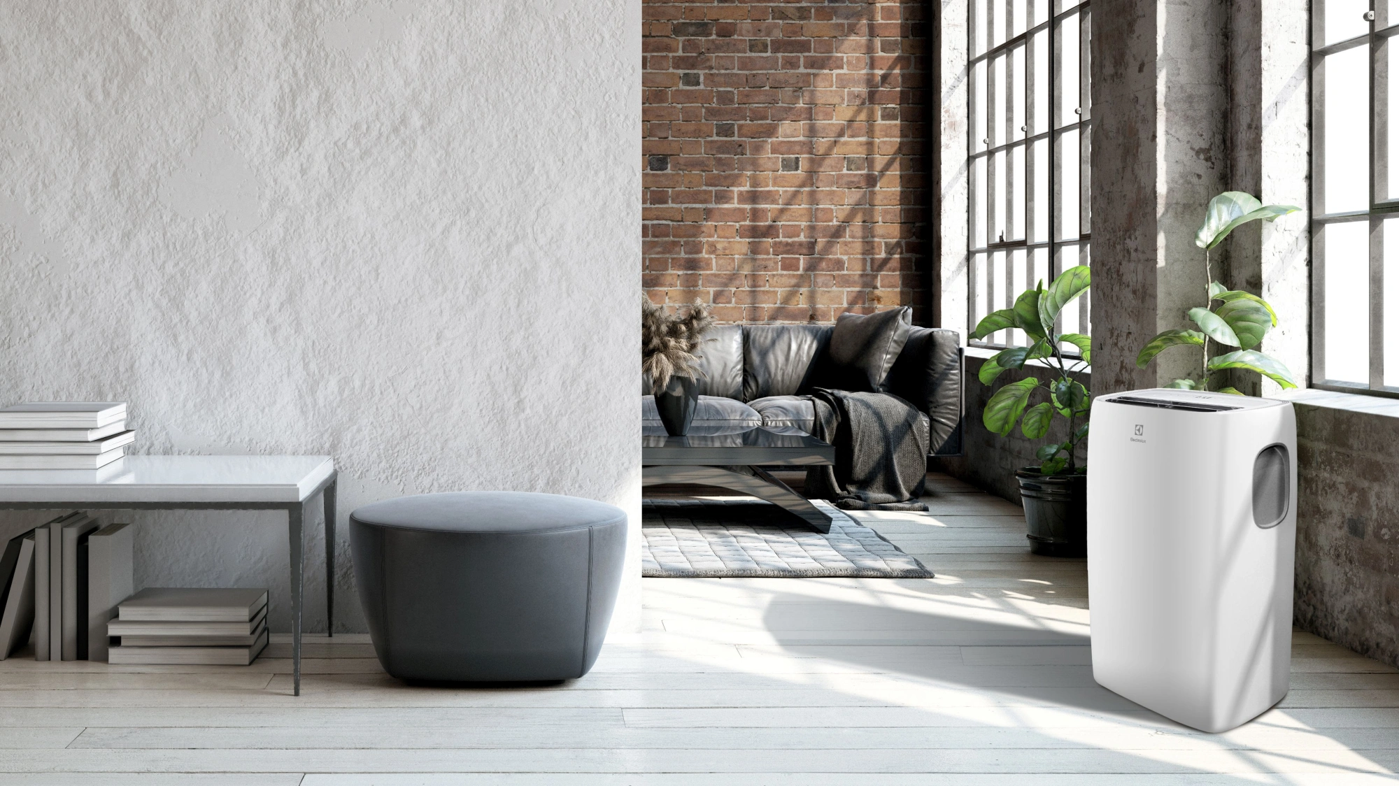 Кондиционер мобильный Electrolux Loft EACM-13 CL/N3 белый площ.32м2