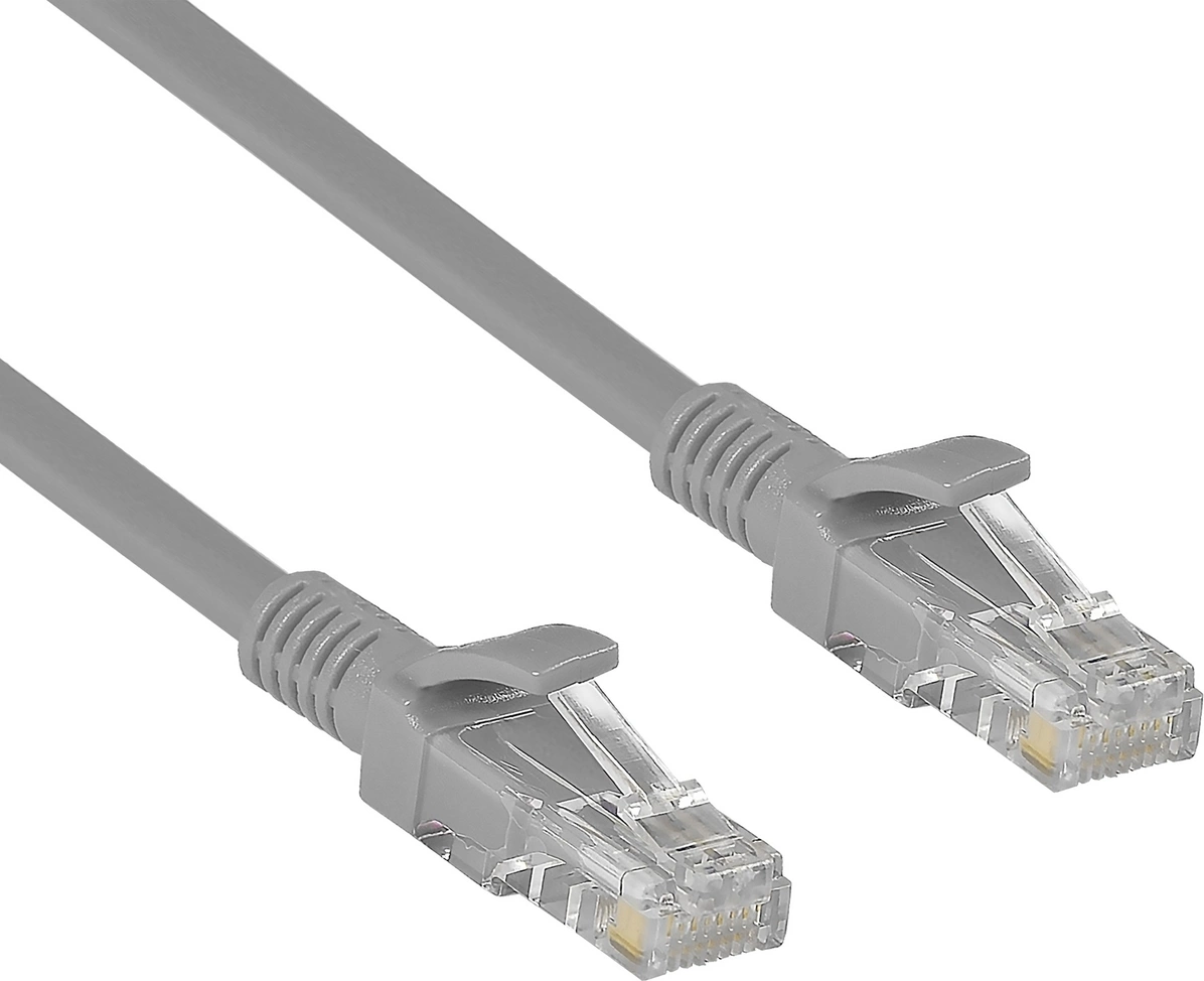 Патч-корд Exegate UTP-RJ45-RJ45-5e-CU-0,5M-GY 1Гбит/с UTP 4 пары cat.5E Cu 0.5м серый RJ-45 (m)-RJ-45 (m) (EX282009RUS)