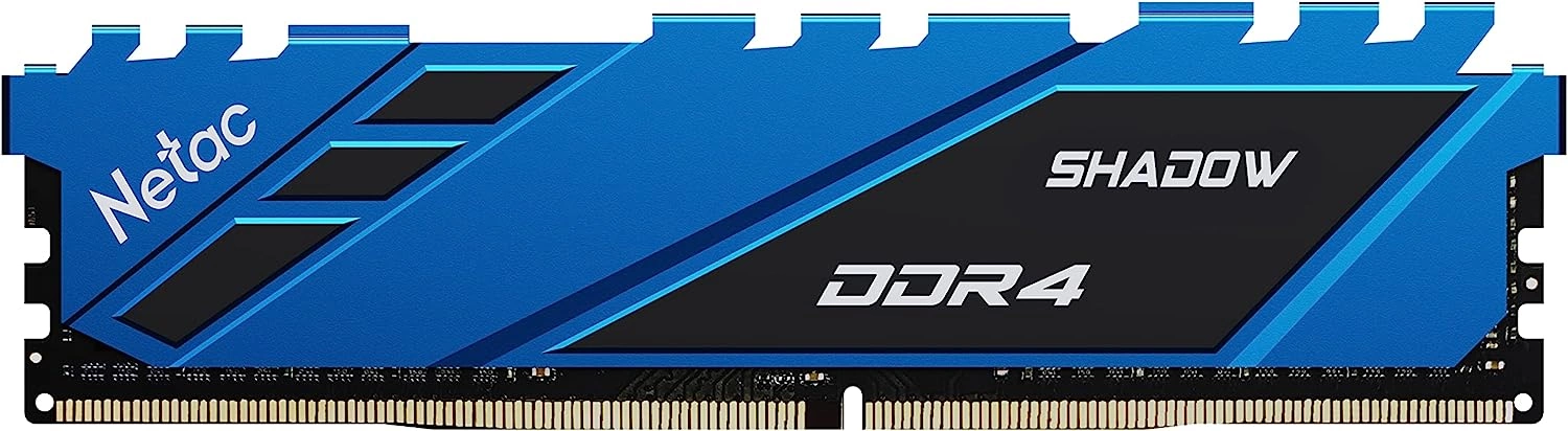 Память DDR4 8GB 3200MHz Netac NTSDD4P32SP-08B Shadow RTL Gaming PC4-25600 CL16 DIMM 288-pin 1.35В с радиатором Ret