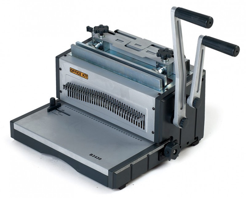 Переплетчик Office Kit B3430 A4/перф.30л.сшив/макс.120л./метал.пруж. (5.5-14.3мм)