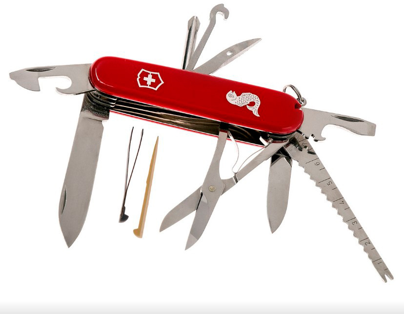 Викторинокс Фишерман. Нож Victorinox Fisherman. 1.4733.72 Victorinox Fisherman Red нож складной. Швейцарский офицерский нож Victorinox.