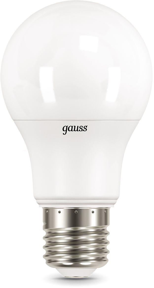 Лампа светодиодная Gauss 7Вт цок.:E27 шар 220B св.свеч.бел.нейт. A60 (упак.:10шт) (102502207)