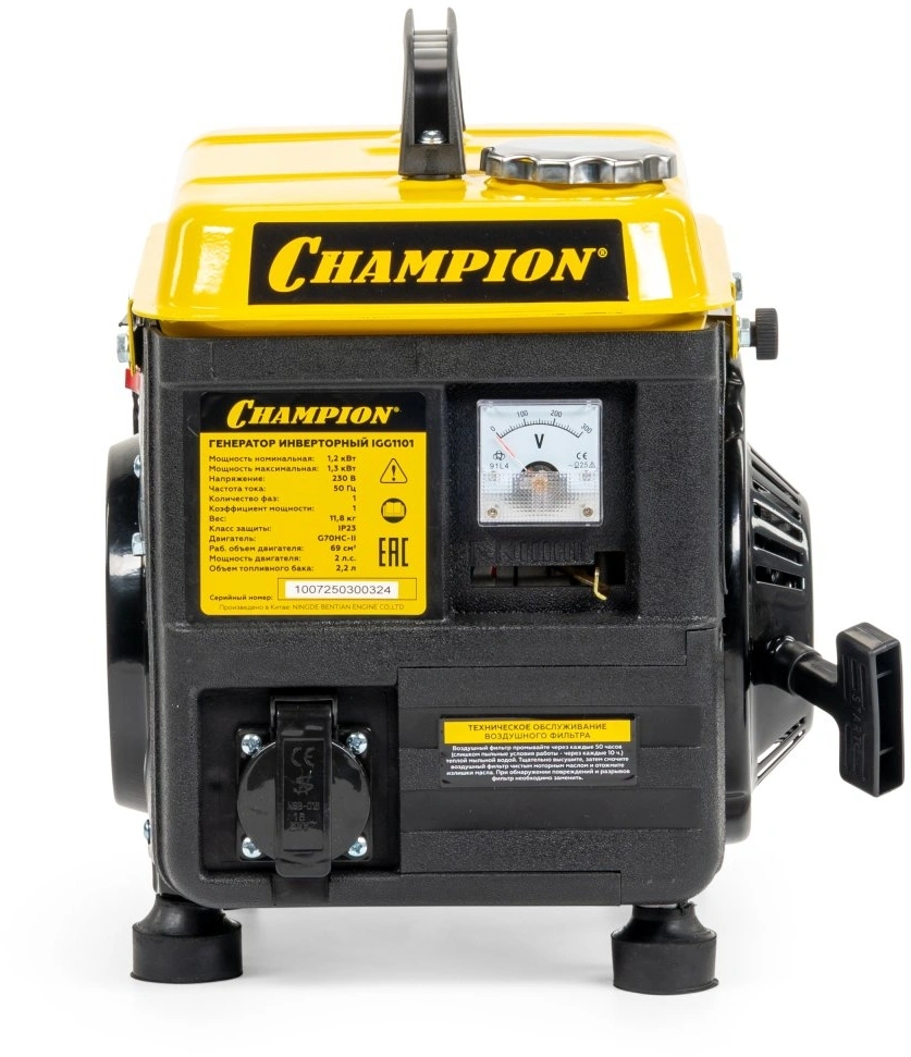 Генератор Champion IGG IGG1101 1.3кВт
