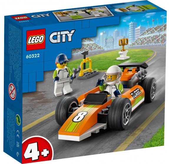 Конструктор Lego City Гоночный автомобиль (элем.:46) пластик (4+) (60322)