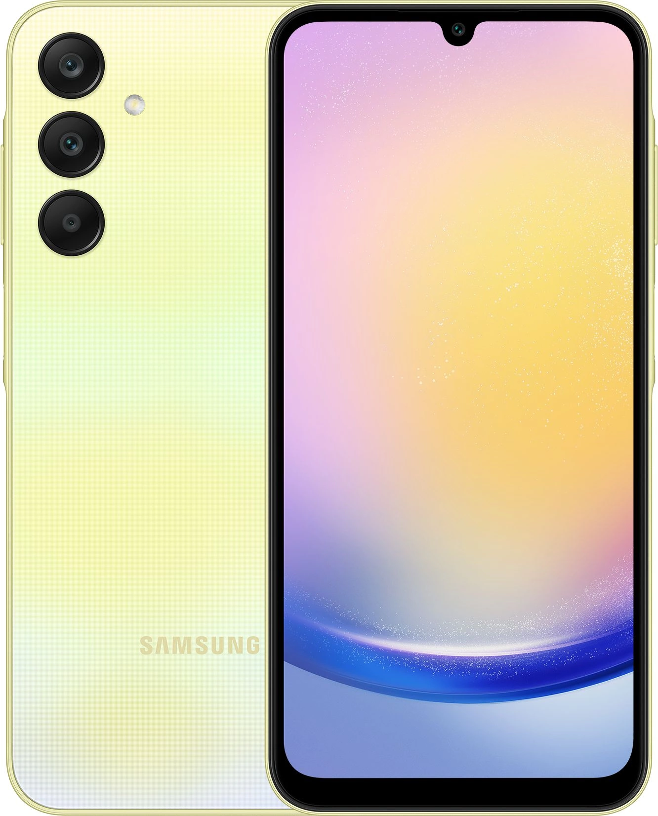 Смартфон Samsung SM-A256E Galaxy A25 256Gb 8Gb желтый моноблок 3G 4G 2Sim 6.5" 1080x2340 Android 14 50Mpix 802.11 a/b/g/n/ac NFC GPS GSM900/1800 GSM1900 TouchSc microSD max1024Gb