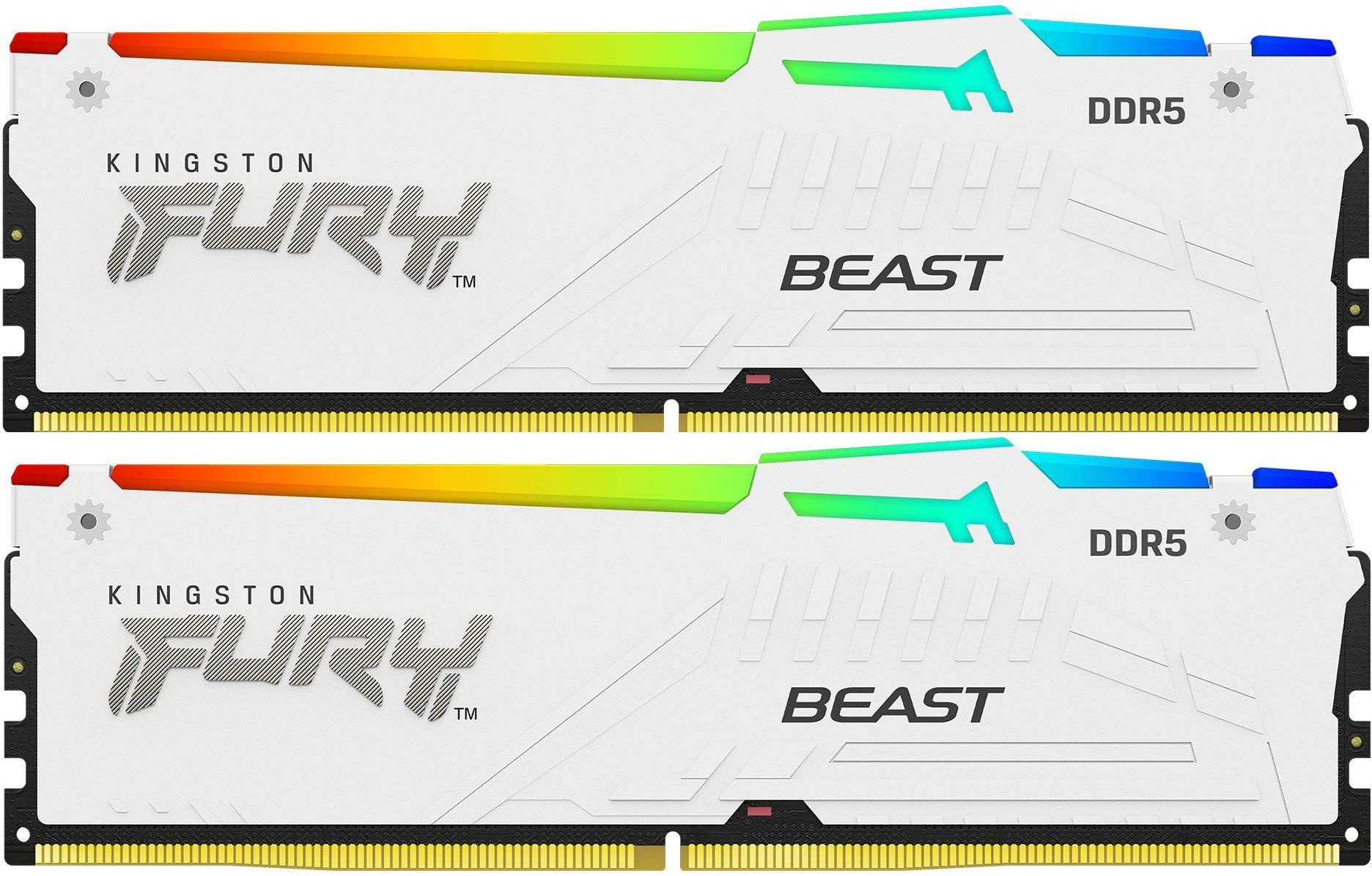 Память DDR5 2x32GB 5200MHz Kingston KF552C40BWAK2-64 Fury Beast RGB RTL Gaming PC5-41600 CL40 DIMM 288-pin 1.25В single rank с радиатором Ret