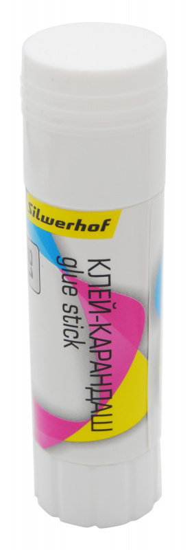Клей-карандаш Silwerhof 433041-21 21гр ПВА термоусадочная упаковка