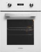 Духовой шкаф Электрический Hyundai HEO 45411 WG белый стекло/серебристый