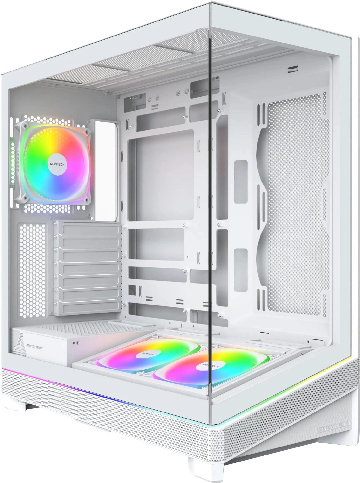 Корпус Montech SKY 3 белый без БП ATX 8x120mm 5x140mm 2xUSB3.0 audio bott PSU