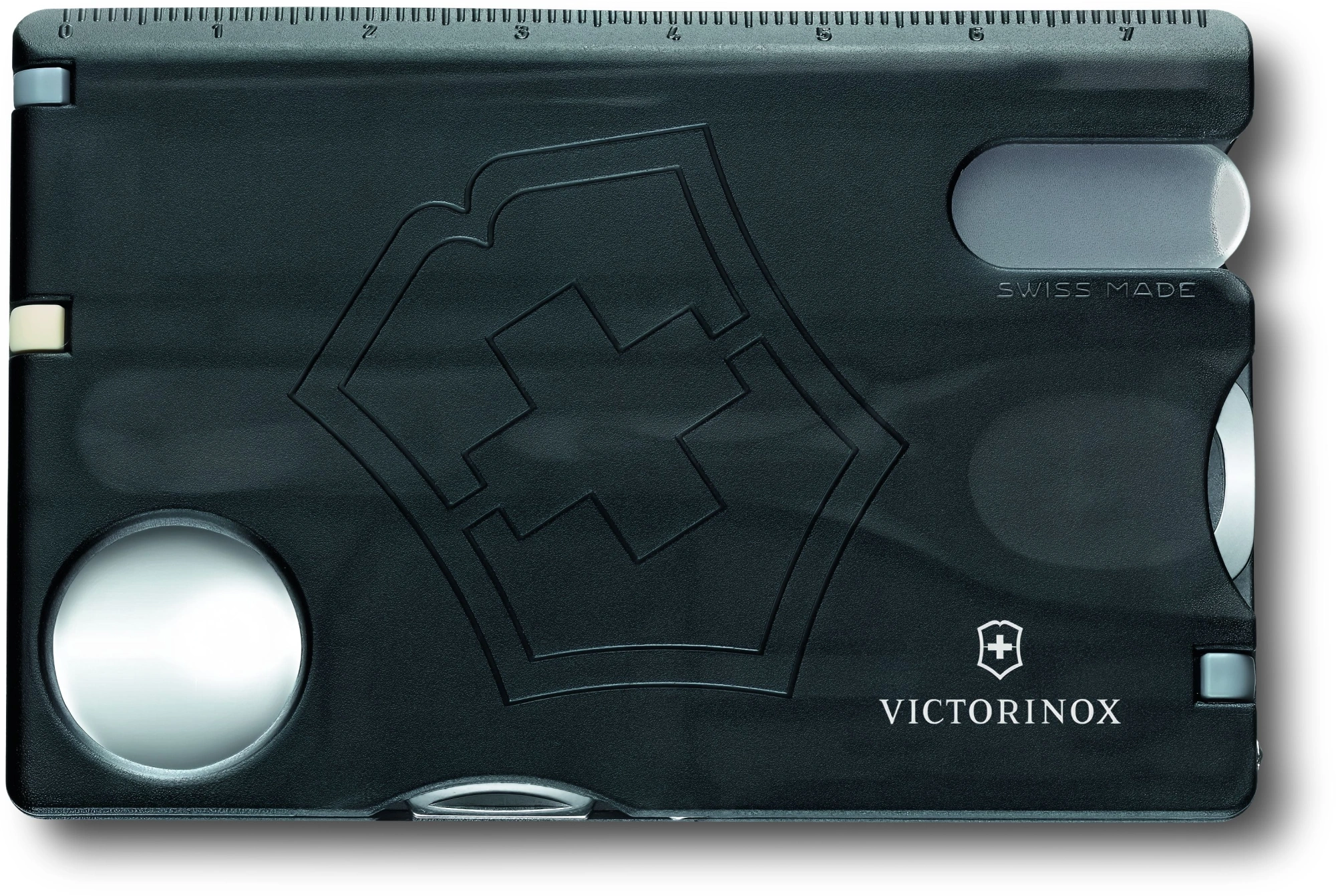 Швейцарская карта Victorinox Swiss Card Nailcare (0.7240.T3) черный полупрозрачный коробка подарочная