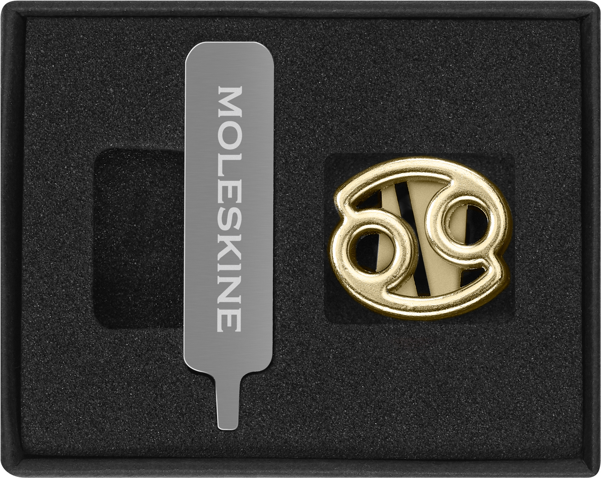 Шильд-символ Moleskine Zodiac Рак металл золотистый коробка с европод. PINCANCERGOLD