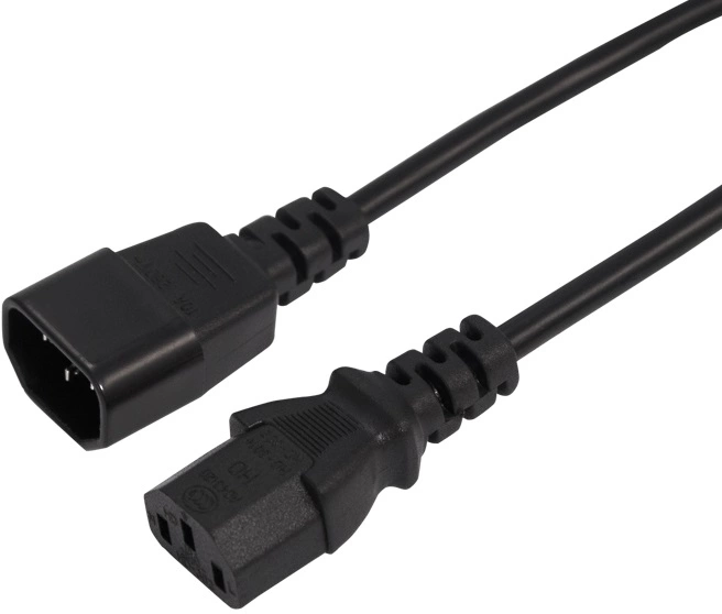 Шнур питания Rexant 04-2723 C14-C13 проводник.:3x0.75мм2 1.8м 220В черный