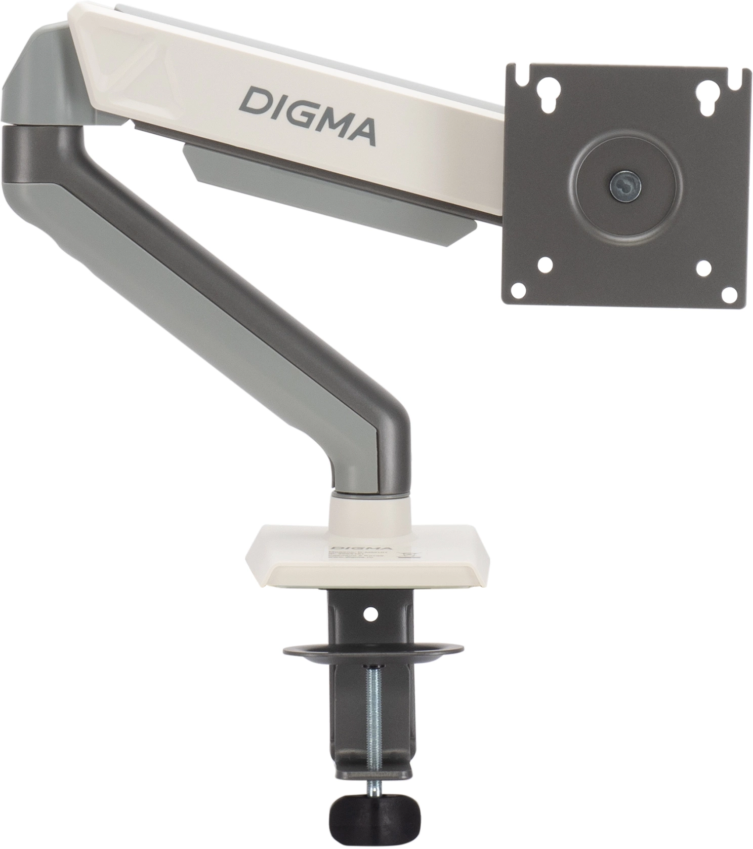 Кронштейн для мониторов ЖК Digma D-MM101 серый 17"-32" макс.9кг крепление к столешнице поворот и наклон Кронштейн для мониторов ЖК Digma D-MM101 серый 17"-32" макс.9кг крепление к столешнице поворот и наклон